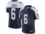 Dallas Cowboys #6 Chris Jones Vapor Untouchable Limited Navy Blue Throwback Alternate NFL Jersey