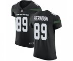 New York Jets #89 Chris Herndon Black Alternate Vapor Untouchable Elite Player Football Jersey