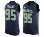 Seattle Seahawks #95 L.J. Collier Limited Steel Blue Player Name & Number Tank Top Football Jersey