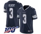 Dallas Cowboys #3 Garrett Gilbert Navy Blue Team Color Men's Stitched NFL 100th Season Vapor Untouchable Limited Jersey