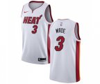 Miami Heat #3 Dwyane Wade Authentic Basketball Jersey - Association Edition