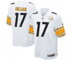 Pittsburgh Steelers #17 Joe Gilliam Game White Football Jersey