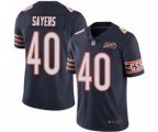 Chicago Bears #40 Gale Sayers Navy Blue Team Color 100th Season Limited Football Jersey