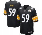 Pittsburgh Steelers #59 Jack Ham Game Black Team Color Football Jersey