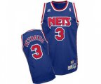 Brooklyn Nets #3 Drazen Petrovic Swingman Blue Throwback Basketball Jersey