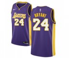 Los Angeles Lakers #24 Kobe Bryant Swingman Purple NBA Jersey - Statement Edition