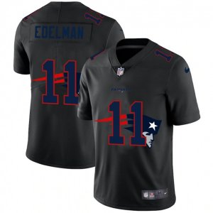 New England Patriots #11 Julian Edelman Black Nike Black Shadow Edition Limited Jersey