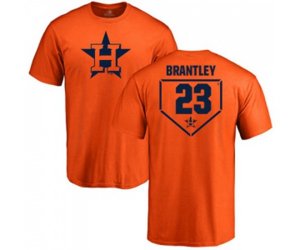 Houston Astros #23 Michael Brantley Orange RBI T-Shirt