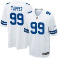 Dallas Cowboys #99 Charles Tapper Game White NFL Jersey
