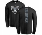 Oakland Raiders #29 Lamarcus Joyner Black Backer Long Sleeve T-Shirt