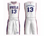 Philadelphia 76ers #13 Wilt Chamberlain Swingman White Basketball Suit Jersey - Association Edition