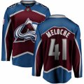 Colorado Avalanche #41 Nicolas Meloche Fanatics Branded Maroon Home Breakaway NHL Jersey