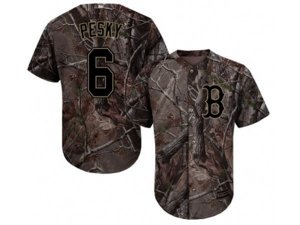 Boston Red Sox #6 Johnny Pesky Camo Realtree Collection Cool Base Stitched MLB Jersey