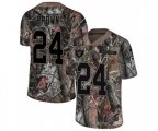 Oakland Raiders #24 Willie Brown Limited Camo Rush Realtree Football Jersey