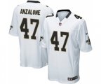 New Orleans Saints #47 Alex Anzalone Game White Football Jersey