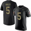 Dallas Cowboys #5 Dan Bailey Black Camo Salute to Service T-Shirt