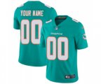 Miami Dolphins Customized Aqua Green Team Color Vapor Untouchable Limited Player Football Jersey