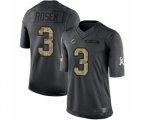 Miami Dolphins #3 Josh Rosen Limited Black 2016 Salute to Service Football Jersey