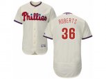 Philadelphia Phillies #36 Robin Roberts Cream Flexbase Authentic Collection MLB Jersey