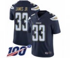 Los Angeles Chargers #33 Derwin James Navy Blue Team Color Vapor Untouchable Limited Player 100th Season Football Jersey