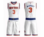 New York Knicks #3 Tracy McGrady Swingman White Basketball Suit Jersey - Association Edition