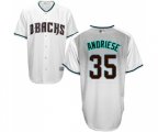 Arizona Diamondbacks #35 Matt Andriese Replica White Capri Cool Base Baseball Jersey