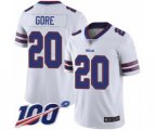 Buffalo Bills #20 Frank Gore White Vapor Untouchable Limited Player 100th Season Football Jersey