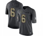 Oakland Raiders #6 A.J. Cole Limited Black 2016 Salute to Service Football Jersey