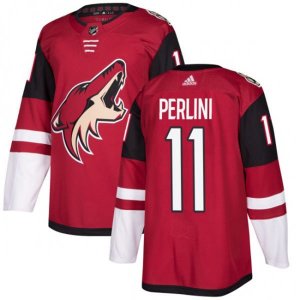 Arizona Coyotes #11 Brendan Perlini Premier Burgundy Red Home NHL Jersey