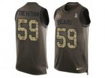 Chicago Bears #59 Danny Trevathan Limited Green Salute to Service Tank Top Alternate NFL Jersey