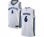 Memphis Grizzlies #6 Mario Chalmers Authentic White NBA Jersey - Association Edition