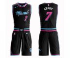 Miami Heat #7 Goran Dragic Authentic Black Basketball Suit Jersey - City Edition