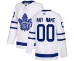 Toronto Maple Leafs Customized White Road Hockey Jersey