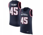 New England Patriots #45 Donald Trump Limited Navy Blue Rush Player Name & Number Tank Top Football Jersey