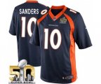 Denver Broncos #10 Emmanuel Sanders Limited Navy Blue Alternate Super Bowl 50 Bound Football Jersey