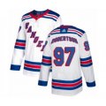 New York Rangers #97 Matthew Robertson Authentic White Away Hockey Jersey