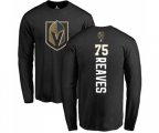 Vegas Golden Knights #75 Ryan Reaves Black Backer Long Sleeve T-Shirt