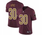 Washington Redskins #30 Troy Apke Burgundy Red Gold Number Alternate 80TH Anniversary Vapor Untouchable Limited Player Football Jersey