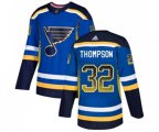 Adidas St. Louis Blues #32 Tage Thompson Authentic Blue Drift Fashion NHL Jersey