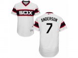 Chicago White Sox #7 Tim Anderson White Flexbase Authentic Collection MLB Jersey