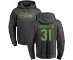 Seattle Seahawks #31 Kam Chancellor Ash One Color Pullover Hoodie