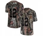 Oakland Raiders #12 Kenny Stabler Limited Camo Rush Realtree Football Jersey