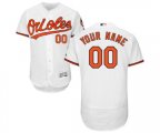 Baltimore Orioles Customized White Home Flex Base Authentic Collection Baseball Jersey