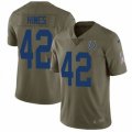 Indianapolis Colts #42 Nyheim Hines Limited Olive 2017 Salute to Service NFL Jersey