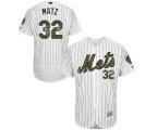 New York Mets #32 Steven Matz Authentic White 2016 Memorial Day Fashion Flex Base MLB Jersey