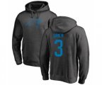 Carolina Panthers #3 Will Grier Ash One Color Pullover Hoodie