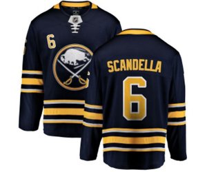 Buffalo Sabres #6 Marco Scandella Fanatics Branded Navy Blue Home Breakaway NHL Jersey