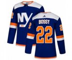New York Islanders #22 Mike Bossy Authentic Blue Alternate NHL Jersey