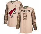 Arizona Coyotes #8 Nick Schmaltz Authentic Camo Veterans Day Practice Hockey Jersey