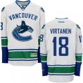 Vancouver Canucks #18 Jake Virtanen Authentic White Away NHL Jersey